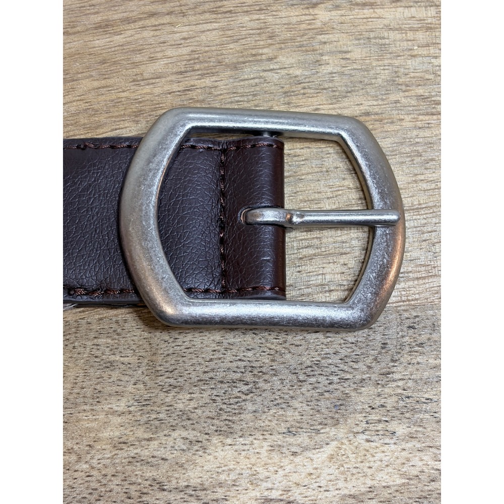 Boho Reversible Braided Belt Black Brown Metallic Faux Leather